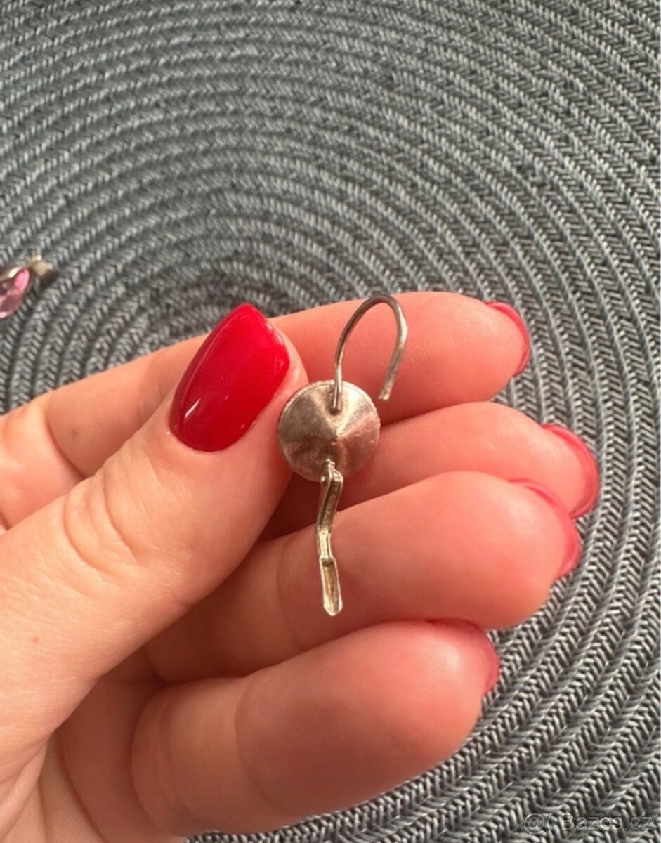 Stříbrný náušnice a přívěsek - 6