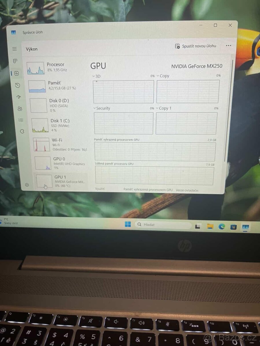 HP ProBook 450 G7 I7/16gb/MX250 - 6