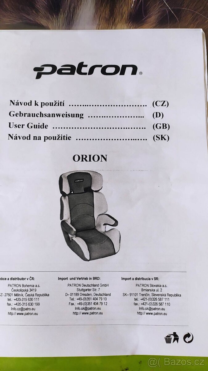 autosedačka PATRON - 6