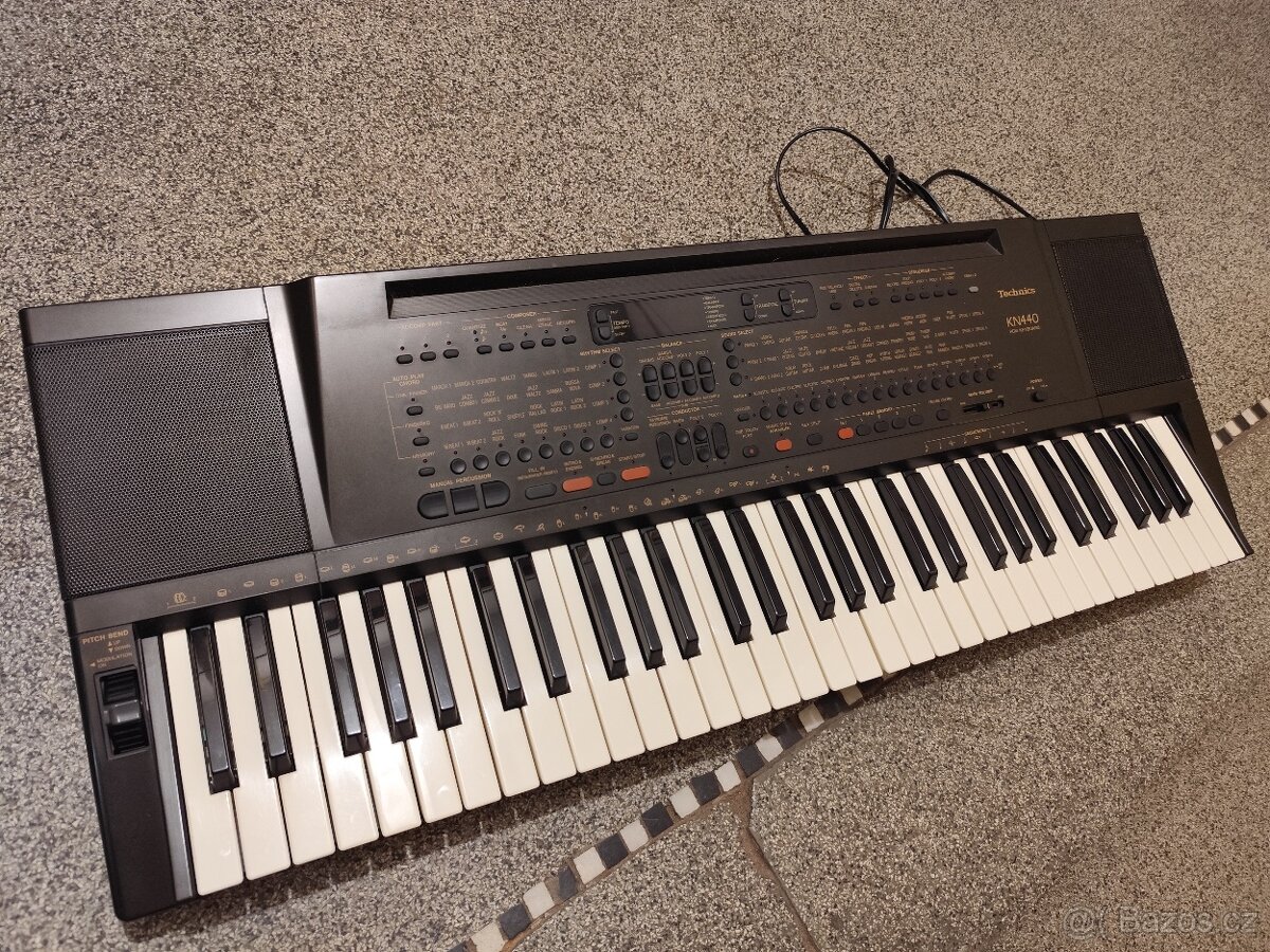 Technics kn440-5 oktáv.keyboard,dnamika,mnoho nástrojů,rytmů - 6