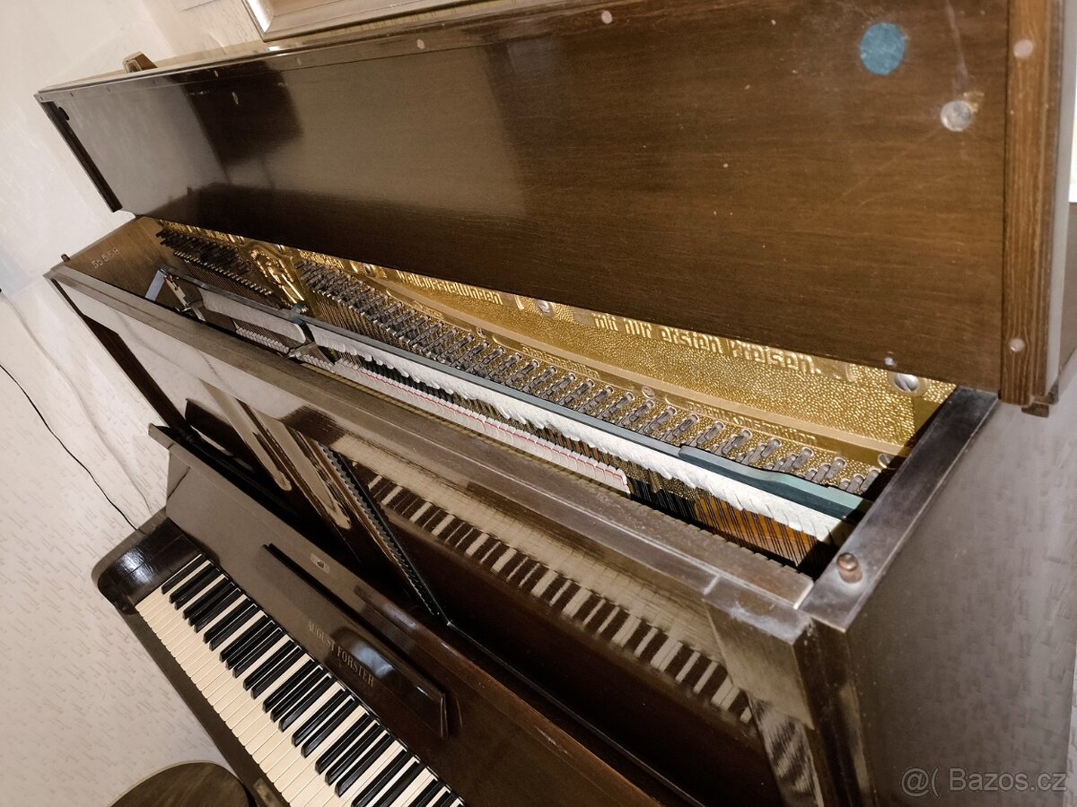 Pianino August Förster, stolička, metronom - 6