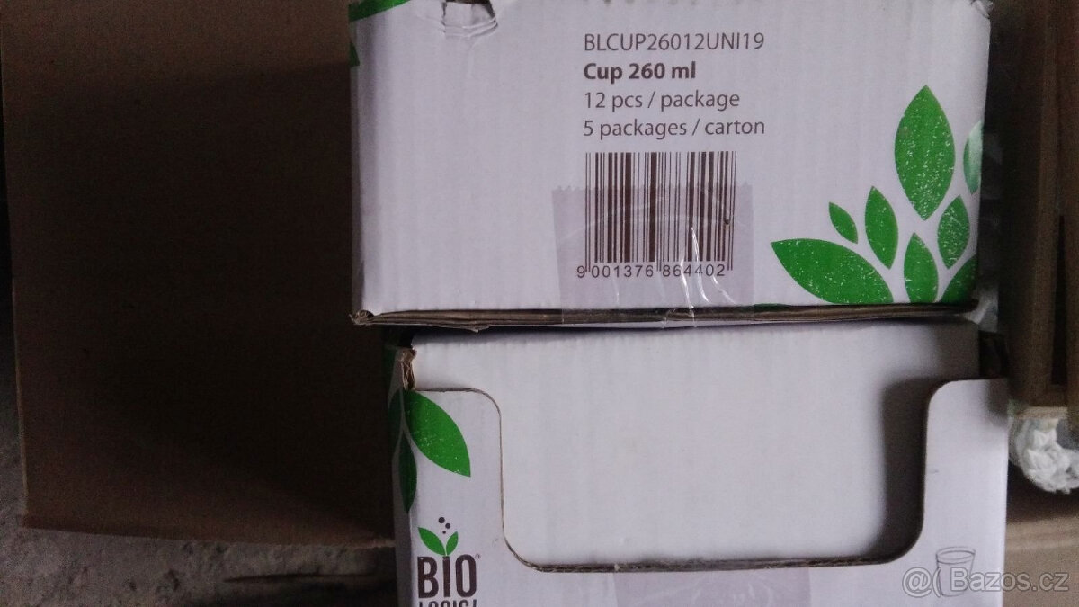 Eko kelímek z cukrové třtiny 260ml kompostovatelný - 6