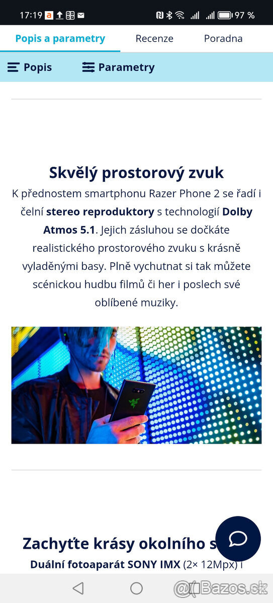 Razer Phone 2 herní mobil, - 6