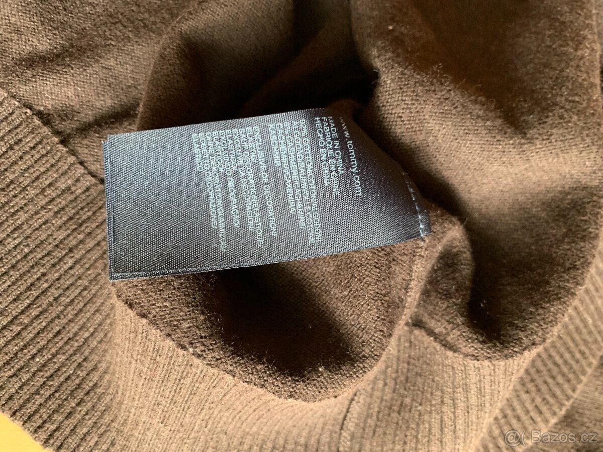 pánský hnědý svetr s kašmírem zn. Tommy Hilfiger - vel. XL - 6