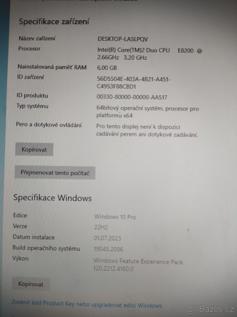 PC sestava s Intel Core2Duo E8200 - 6