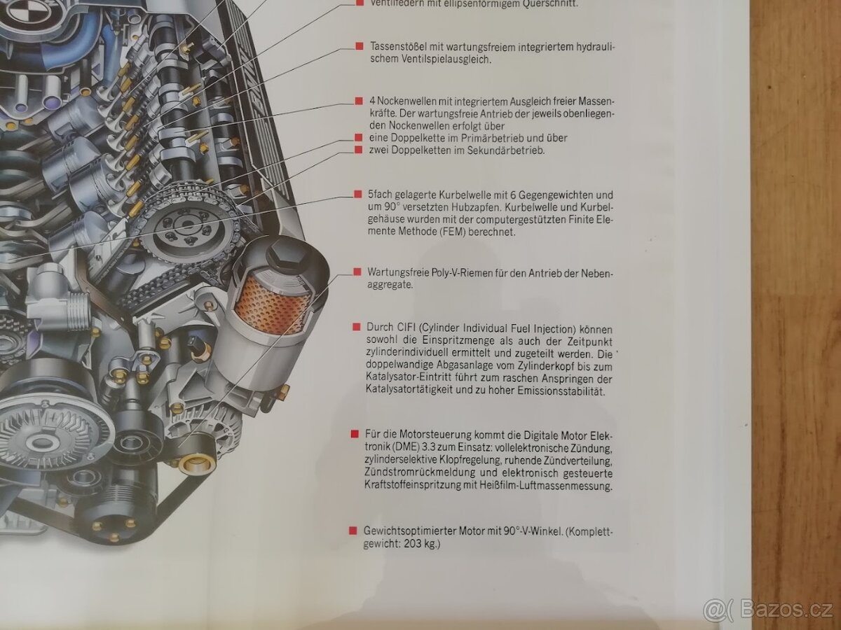 Obraz - plakát BMW E32 V8, M60, 730i, 740i, iL - 6