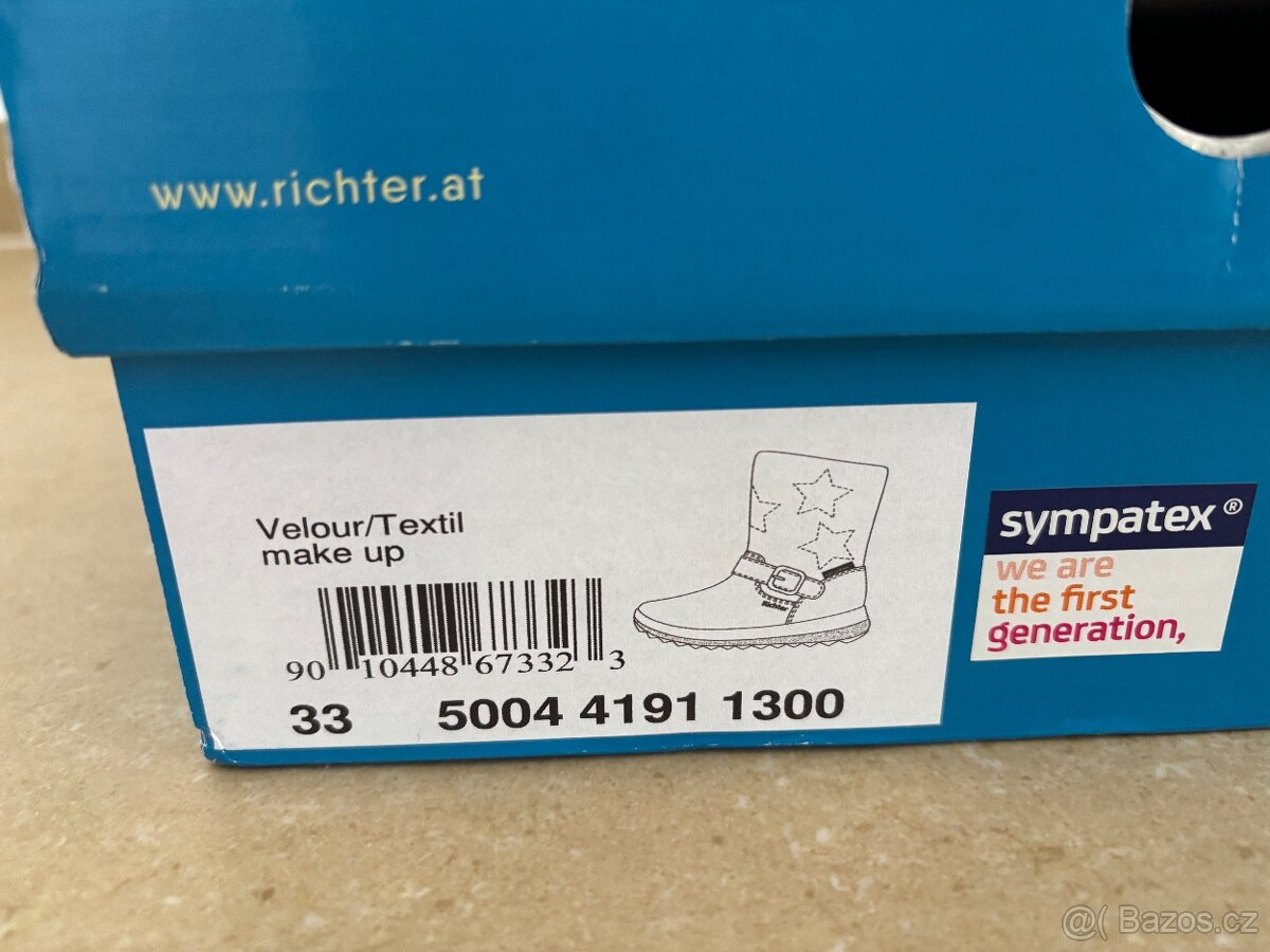 Dívčí zimní boty Richter vel. 33 - 6