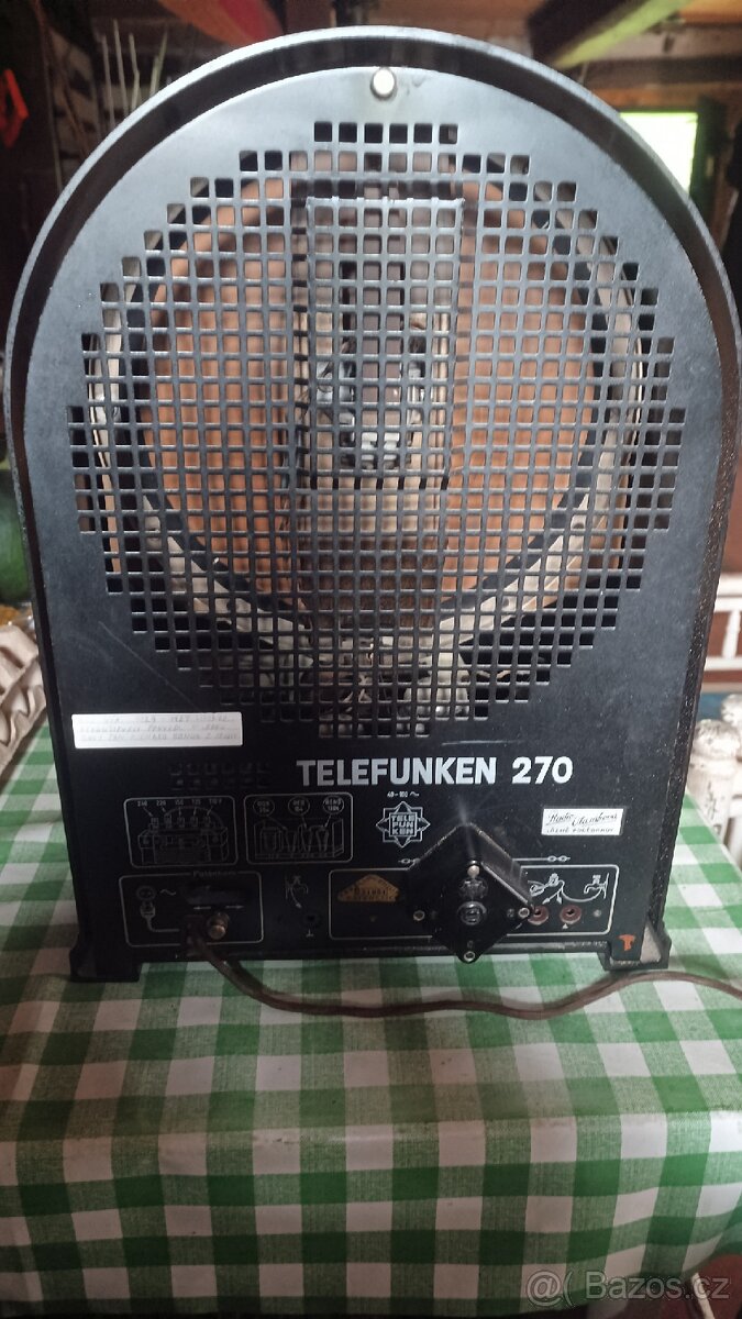 Staré funkční rádio Telefunken 270 po opravně u odborníka. - 6