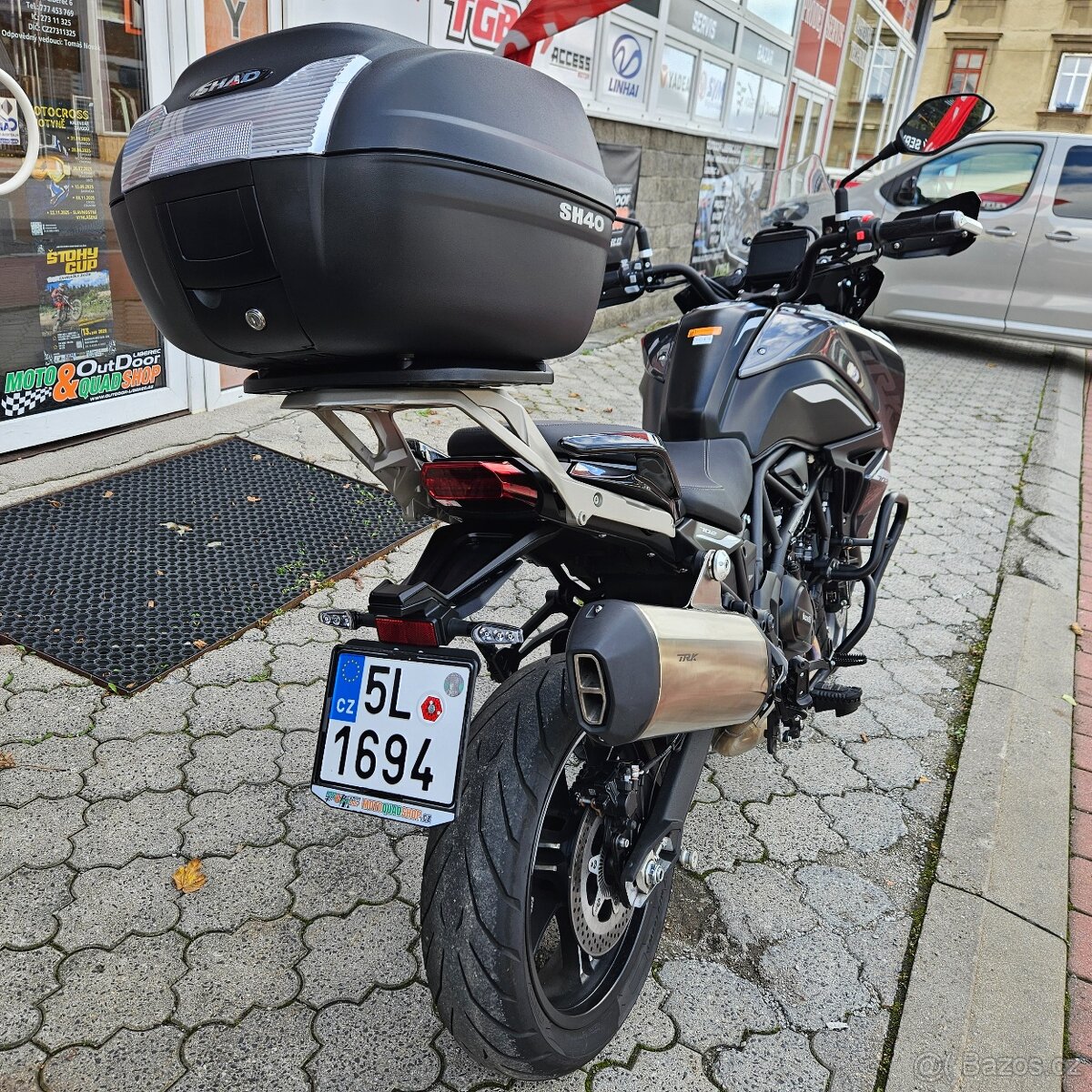 Benelli TRK 702,1. maj.,padací rám,ABS,topcase,ČR - 6