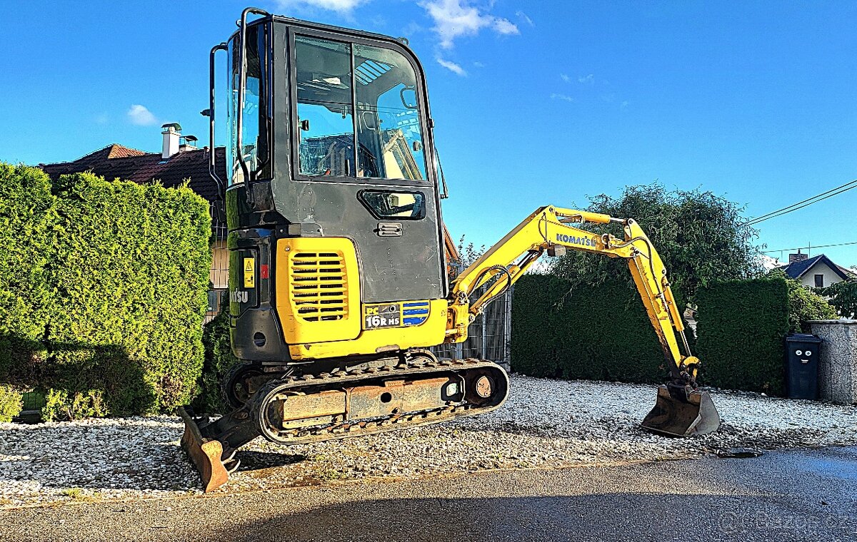 Minibagr KOMATSU, rozšiřovací, rychloupínák, velký a silný - 6