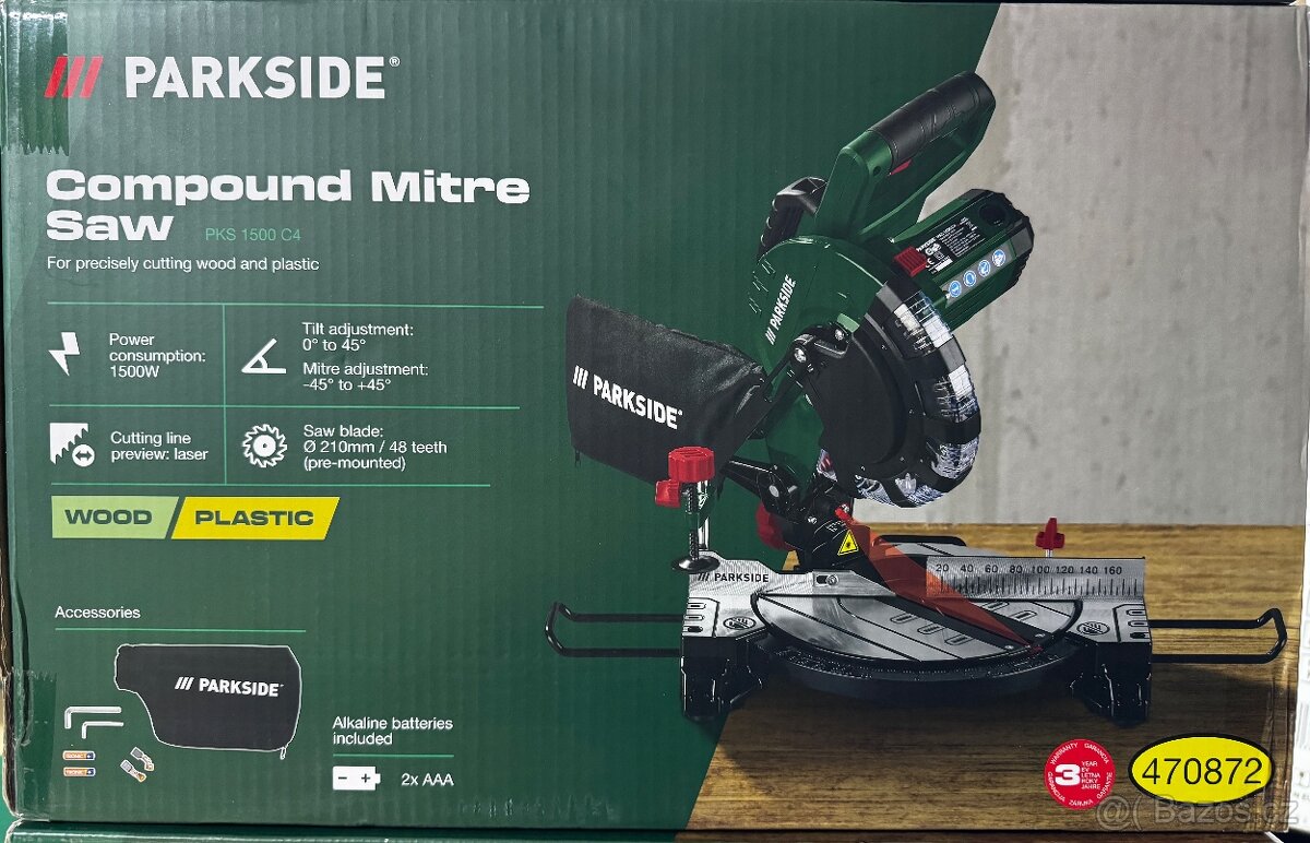 PARKSIDE® Kapovací a pokosová pila PKS 1500 C4 - 6