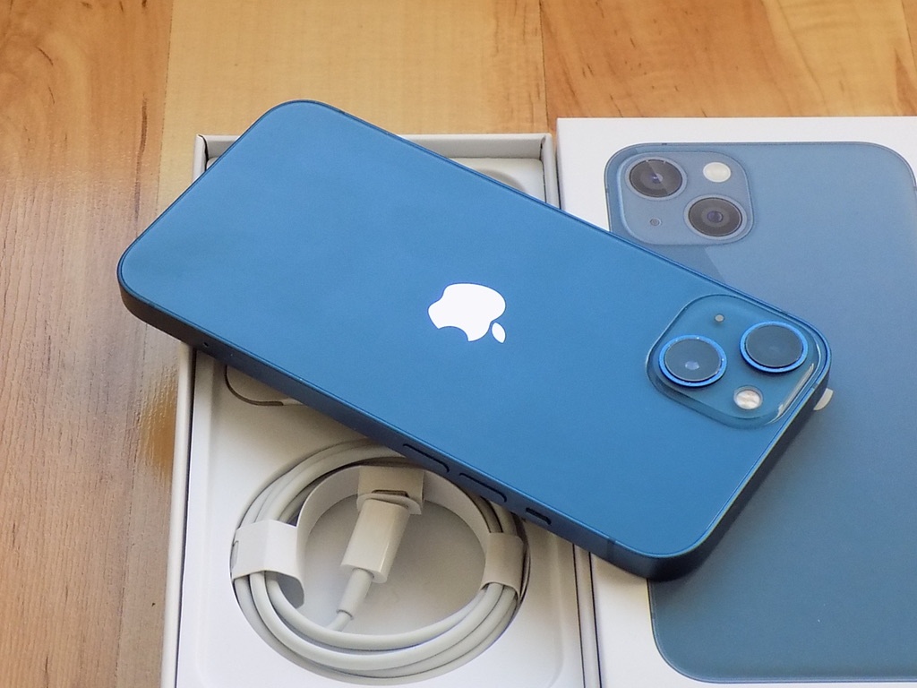  APPLE iPhone 13 128GB Blue - ZÁRUKA - TOP STAV - 6