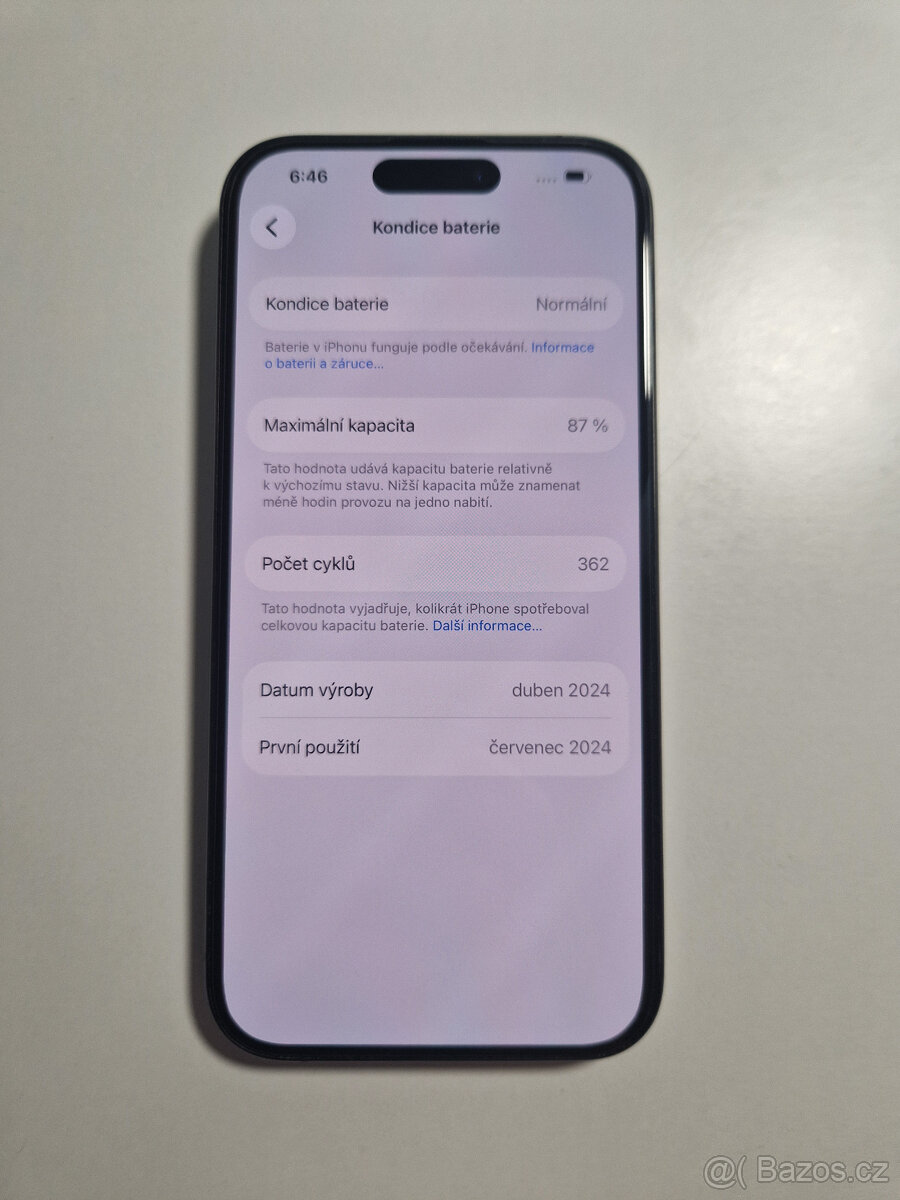 iPhone 15 Pro - 128GB - titanium black - 6