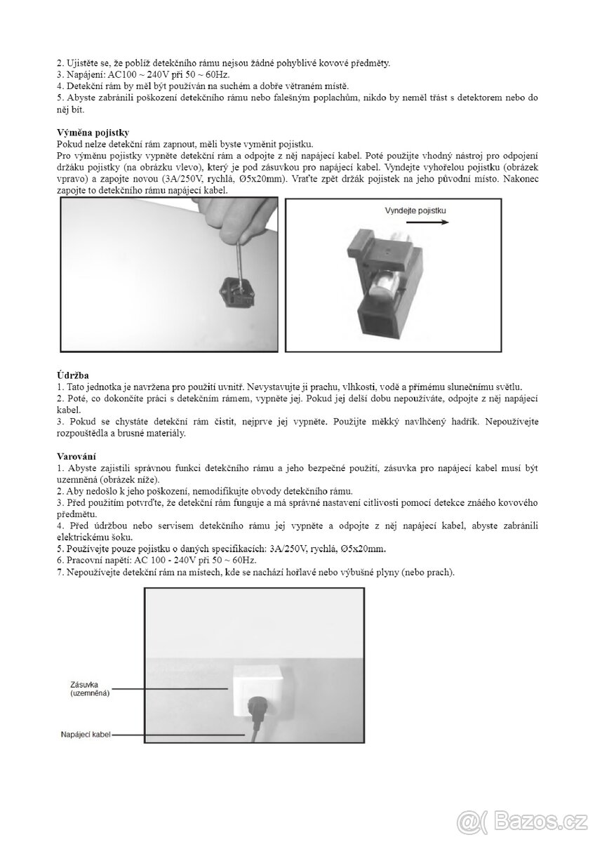 Průchozí detektor kovů ALL-SUN TS1250 - 6