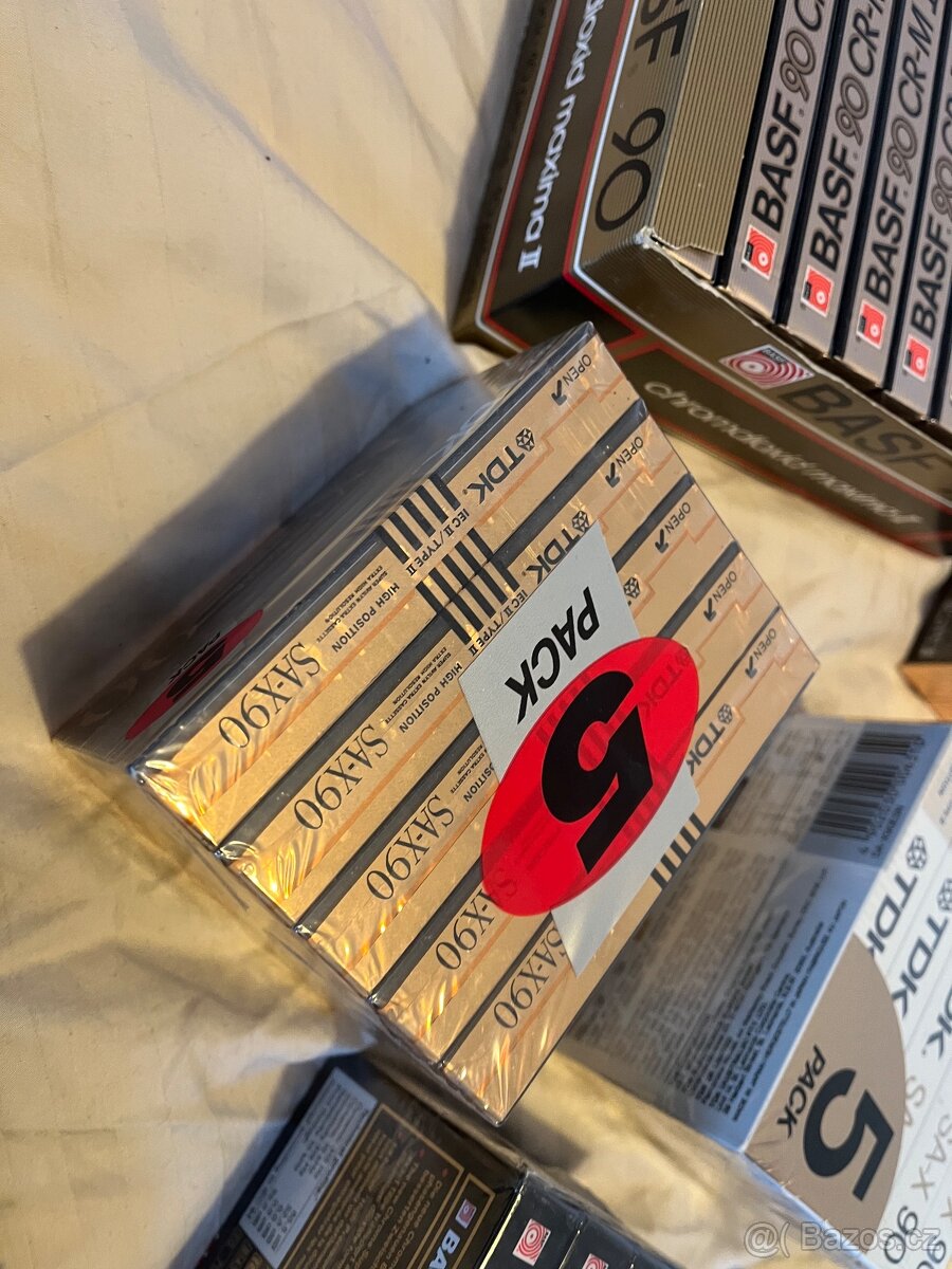 Kazety BASF TDK SONY MAXELL NOVÉ - 6