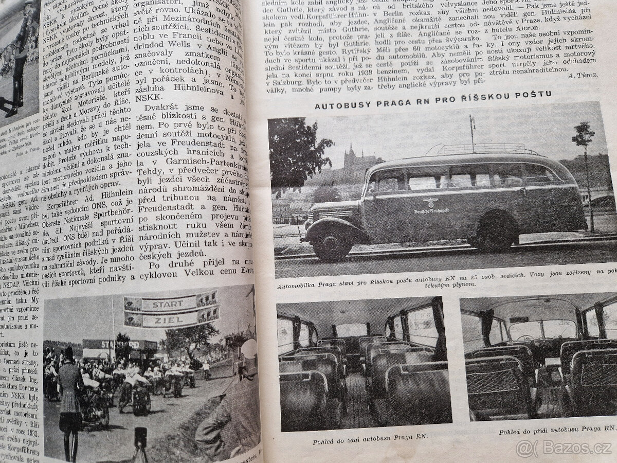 Svázané časopisy Motor Revue 1942-1944 auto motocykl veterán - 6