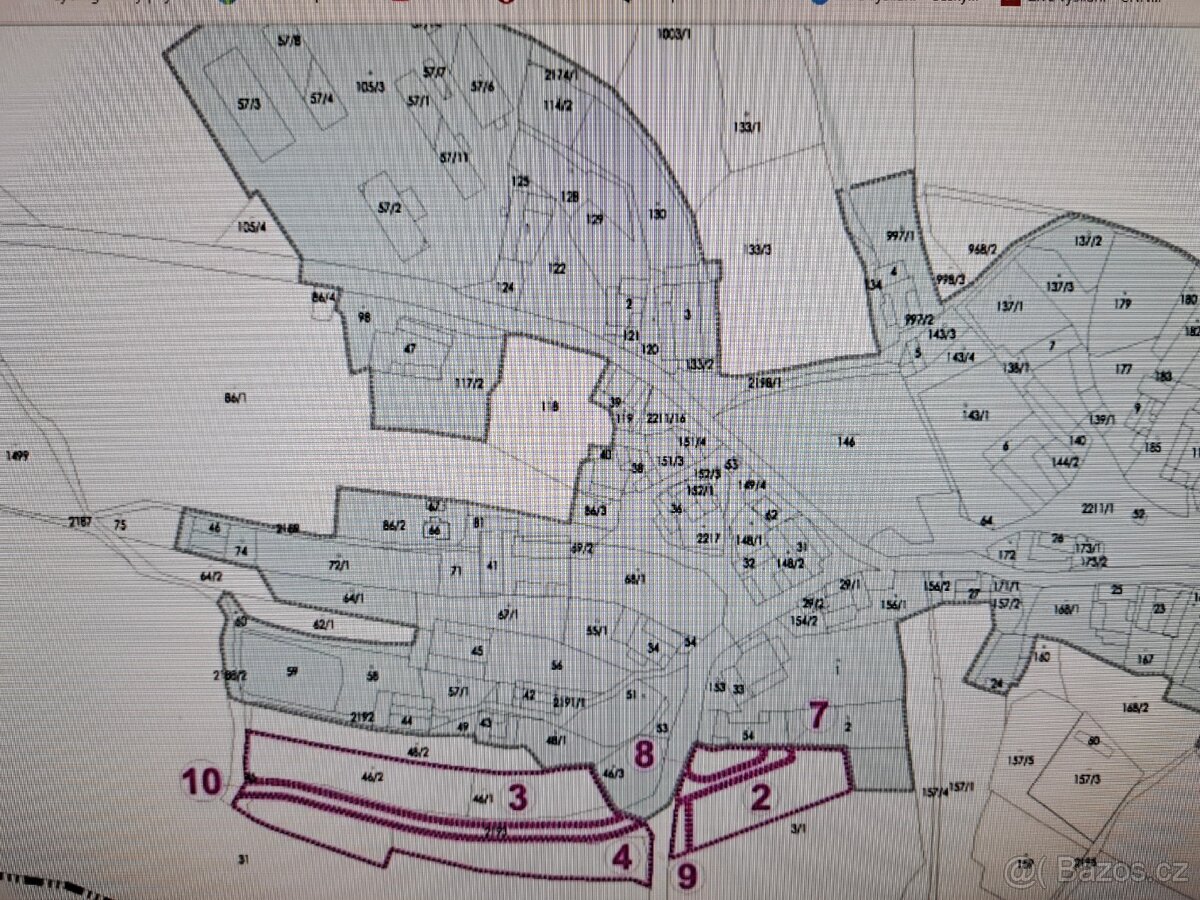 Stavební pozemky 900Kč/m2 - 6