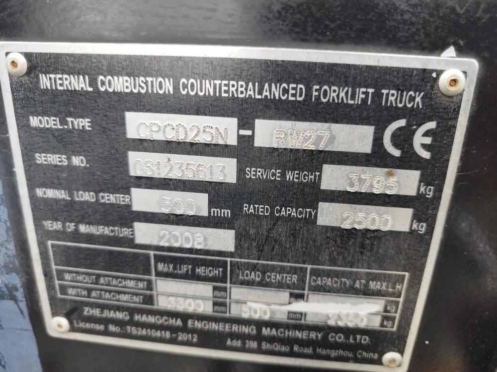 Pronájem vysokozdvižného vozíku HC DIESEL - 6