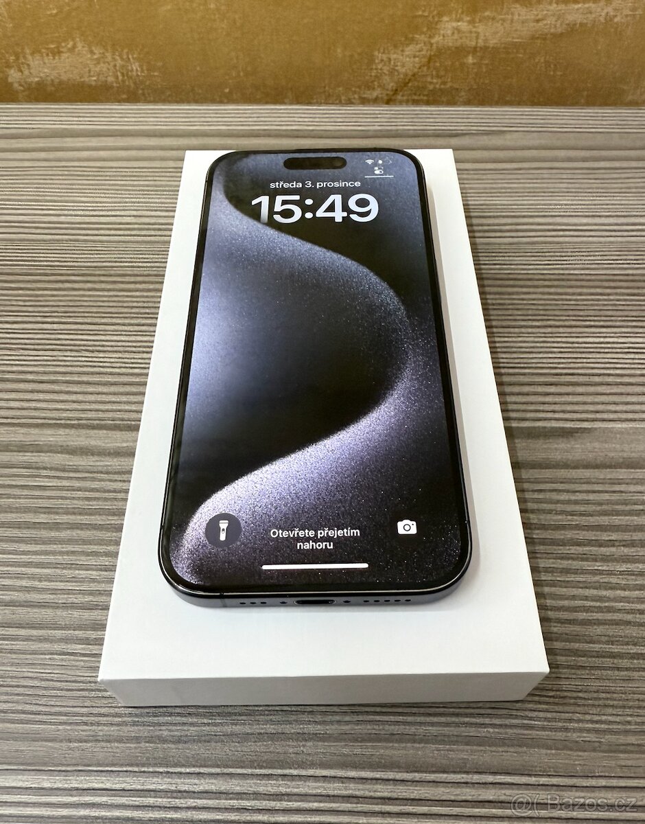 Apple iPhone 15 Pro 128GB Modrá, baterie 100% - 6