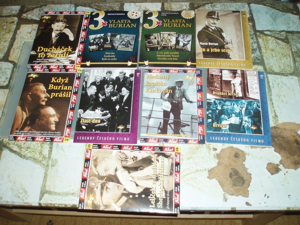 12 x originál DVD s Vlastou Burianem - viz foto-DVD Ducháček - 6