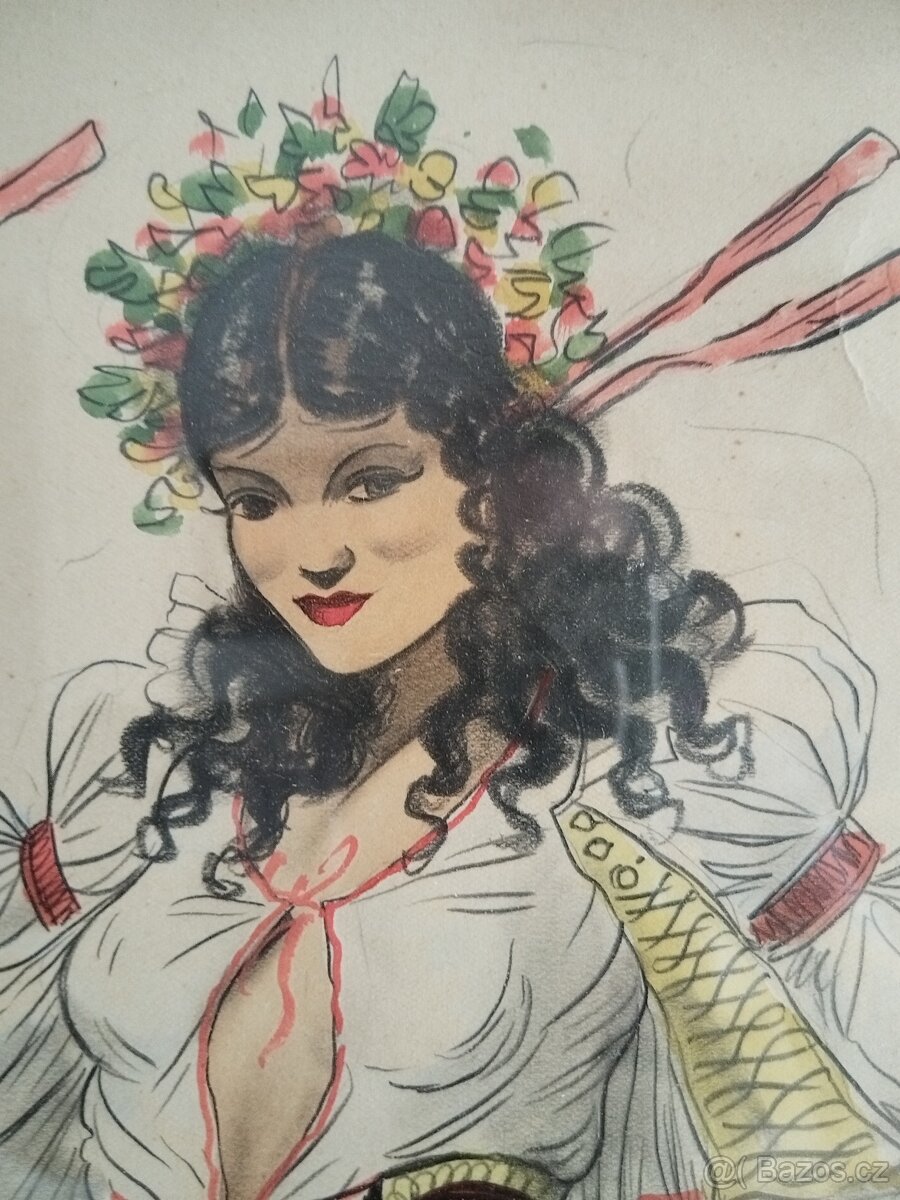 obraz TANEČNICE S VĚNEČKEM, Jaroslav Štika - 6