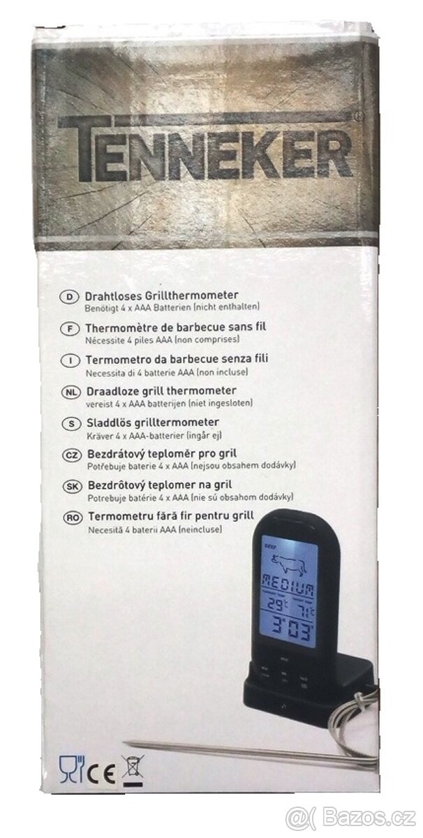 Grilovací teploměr se sondou TENNEKER - 6