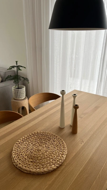 Designové svícny Applicata bílá/dub - 6