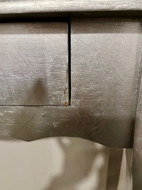 Stříbrný konzolový stolek - 6