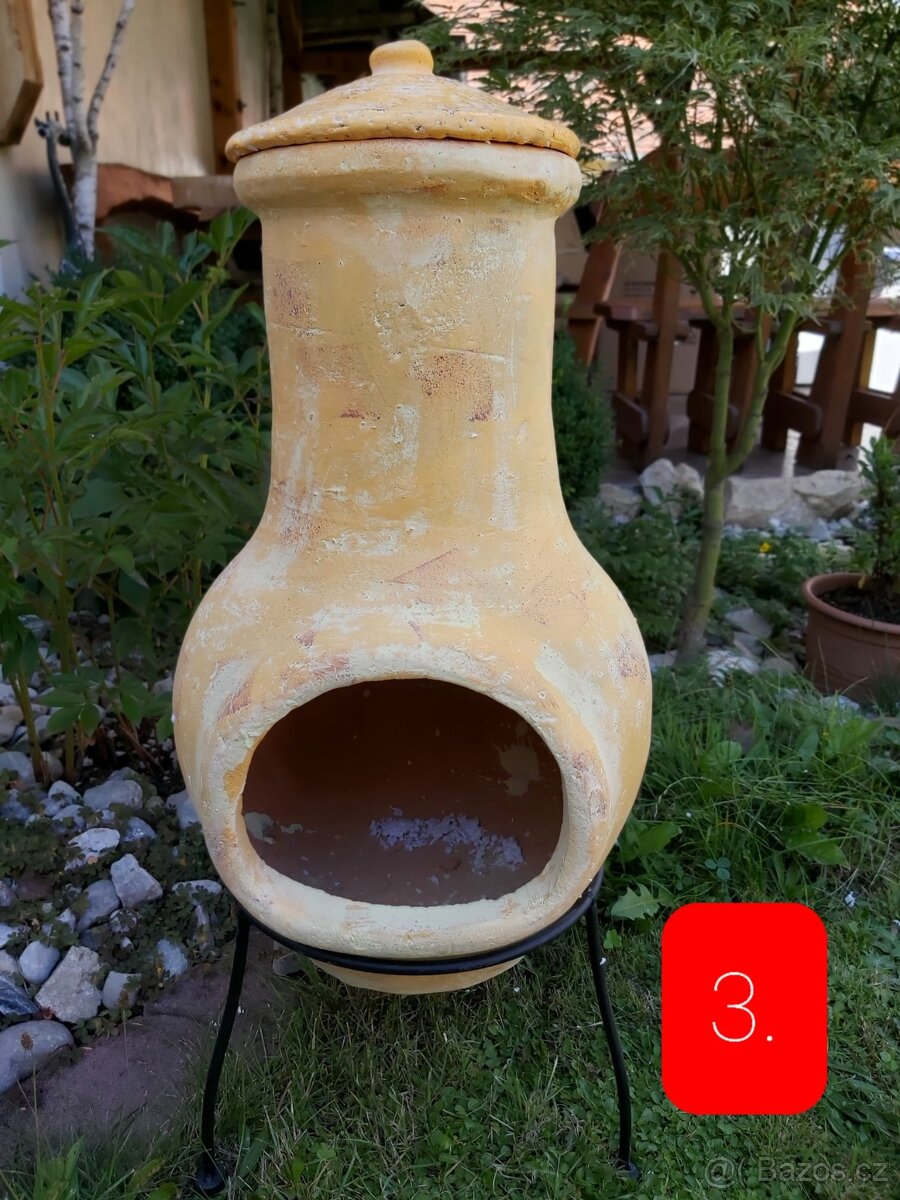 Aztécký keramický stolní gril - 6