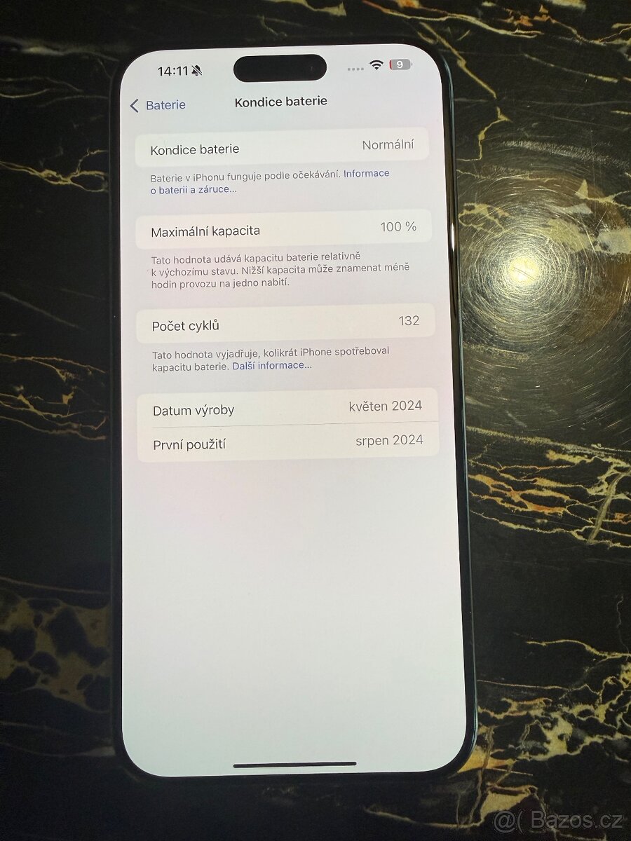 iPhone 15 pro Max 256gb Černý Titan, TOP - 6