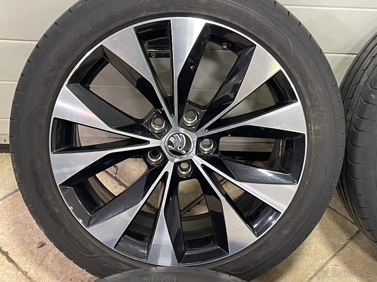Alu kola 5x112 et44 original Škoda Superb III 235/45 R18 - 6