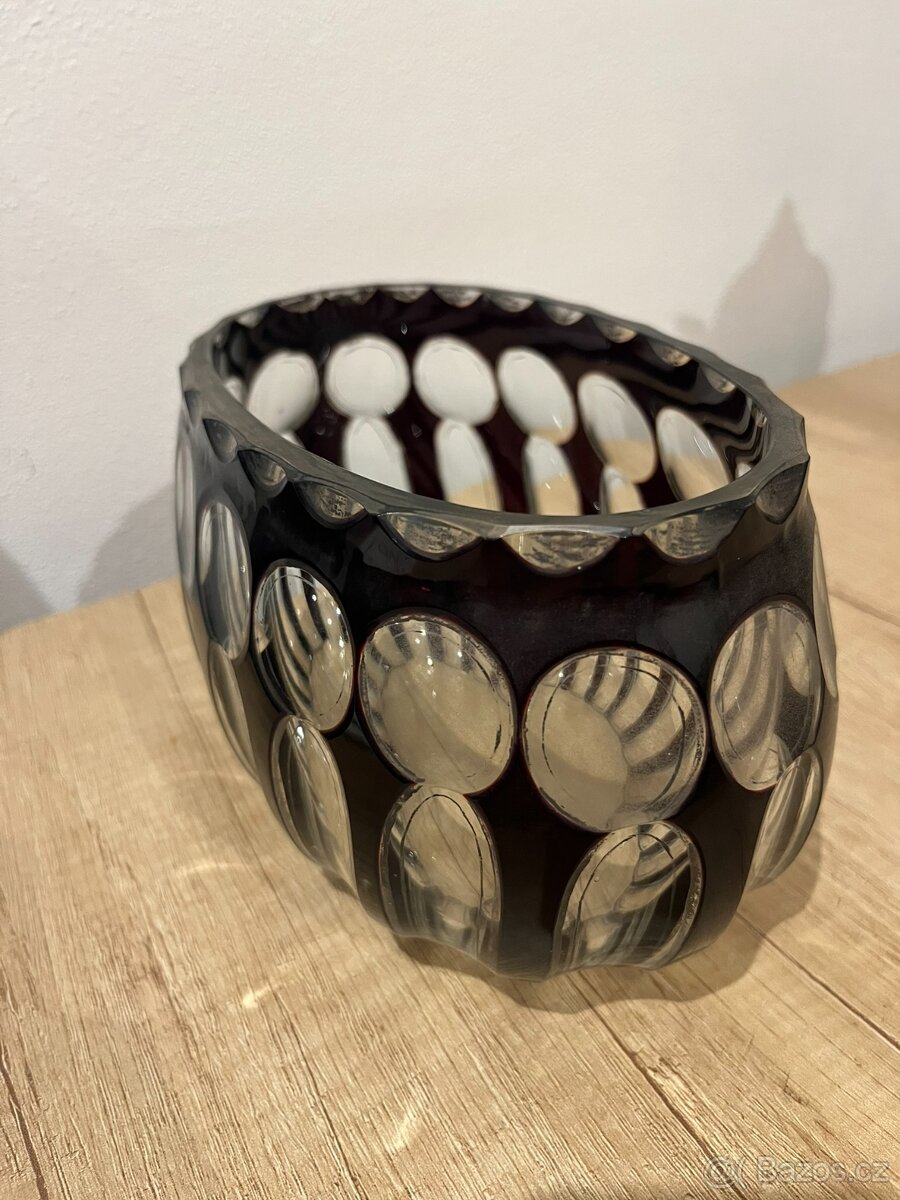 Starožitná rubínová mísa - 6