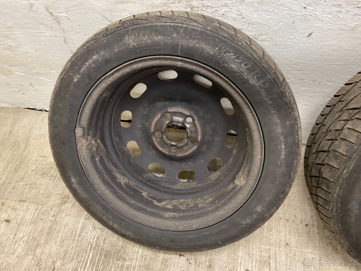 2x PLECHOVÝ DISK 6Jx15H2 ET38 5x100 S PNEU MATADOR 195/65R15 - 6