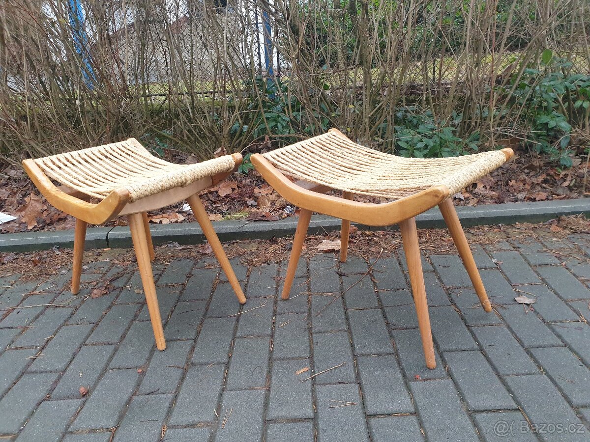 Halabala taburet podložky,Tatra,Jiroutek. Brusel. Thonet - 6