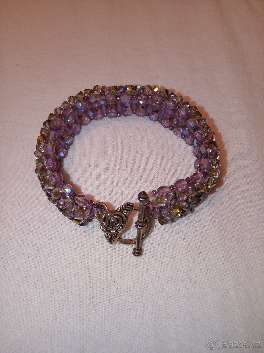 Stříbrné šperky, náušnice a korálky na ruku - 6