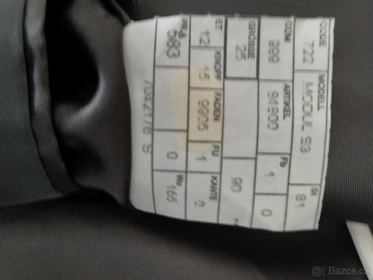 Pansky tmave sedy oblek , original LICONA STRETCH - 6