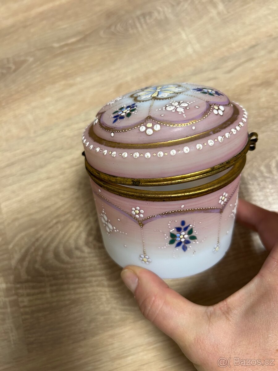 Opalování skleněná krabička - šperkovnice - 6