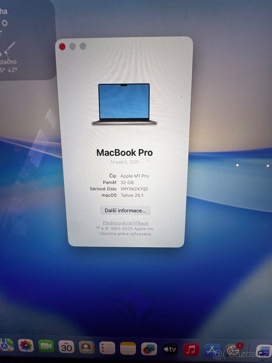 MacBook Pro M1 32/512 GB - 6