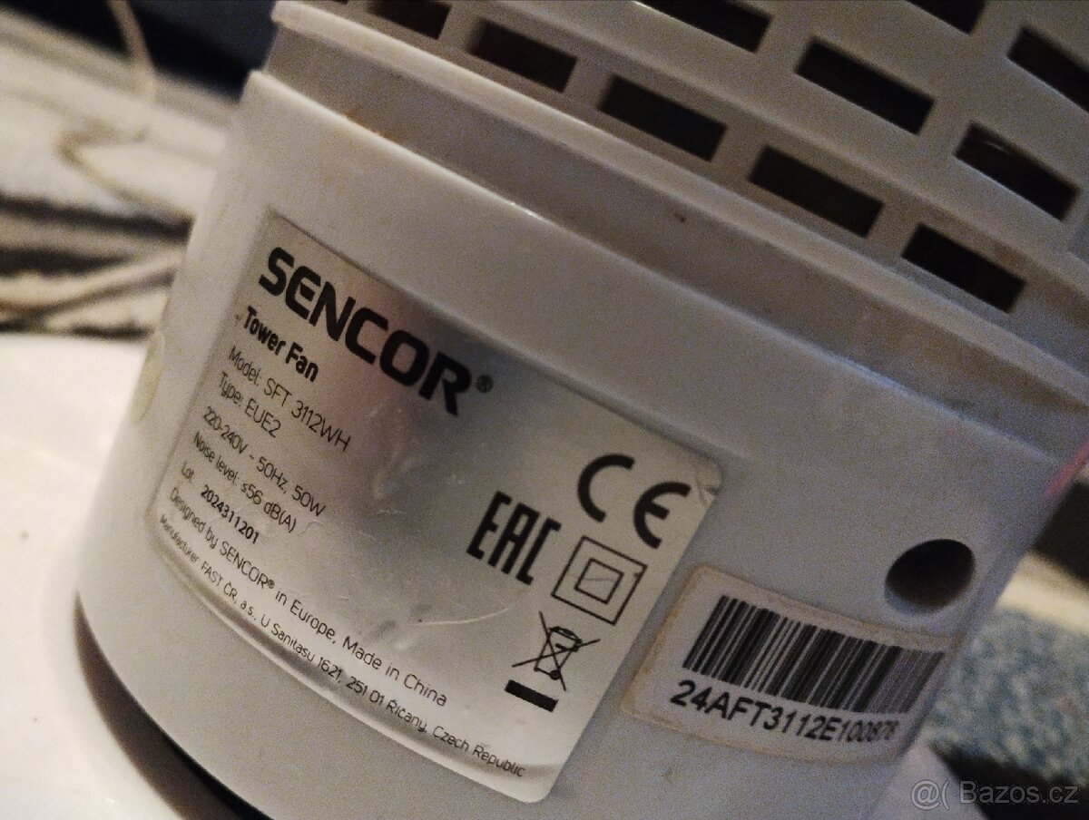 Sloupový ventilátor se 3-mi rychlostmi .MODEL sft3113wh - 6