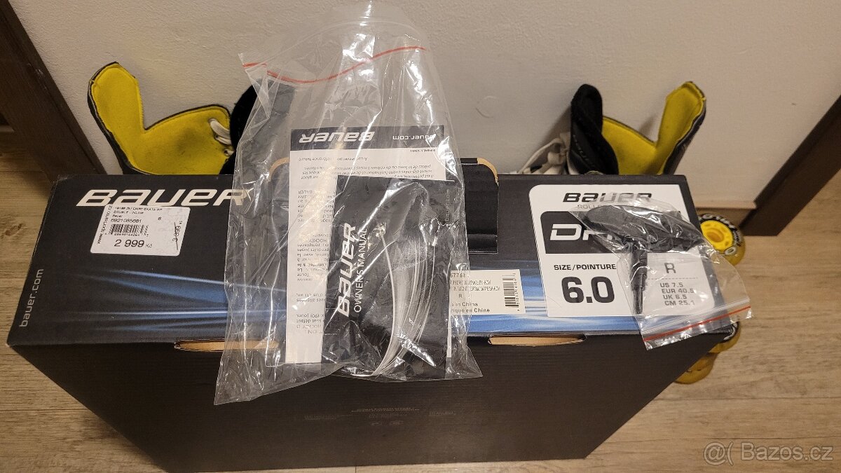 Kolečkové brusle Bauer velikost vel.7,5 - 6