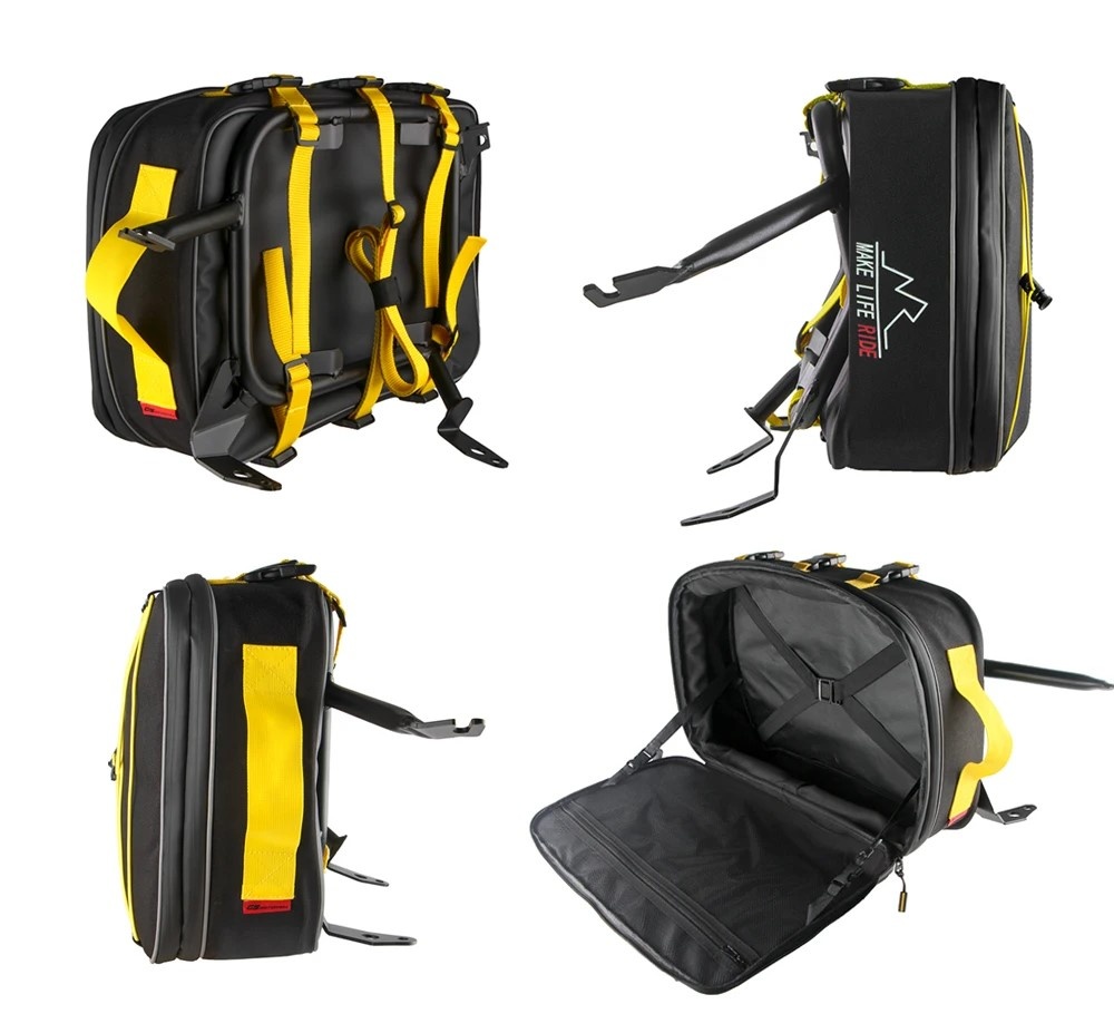 Tašky na kufry, celé černé, sada 3ks - 6