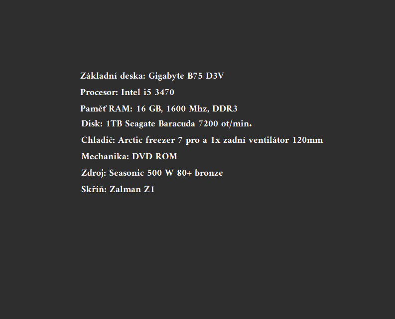 Stolní počítačová sestava - 6