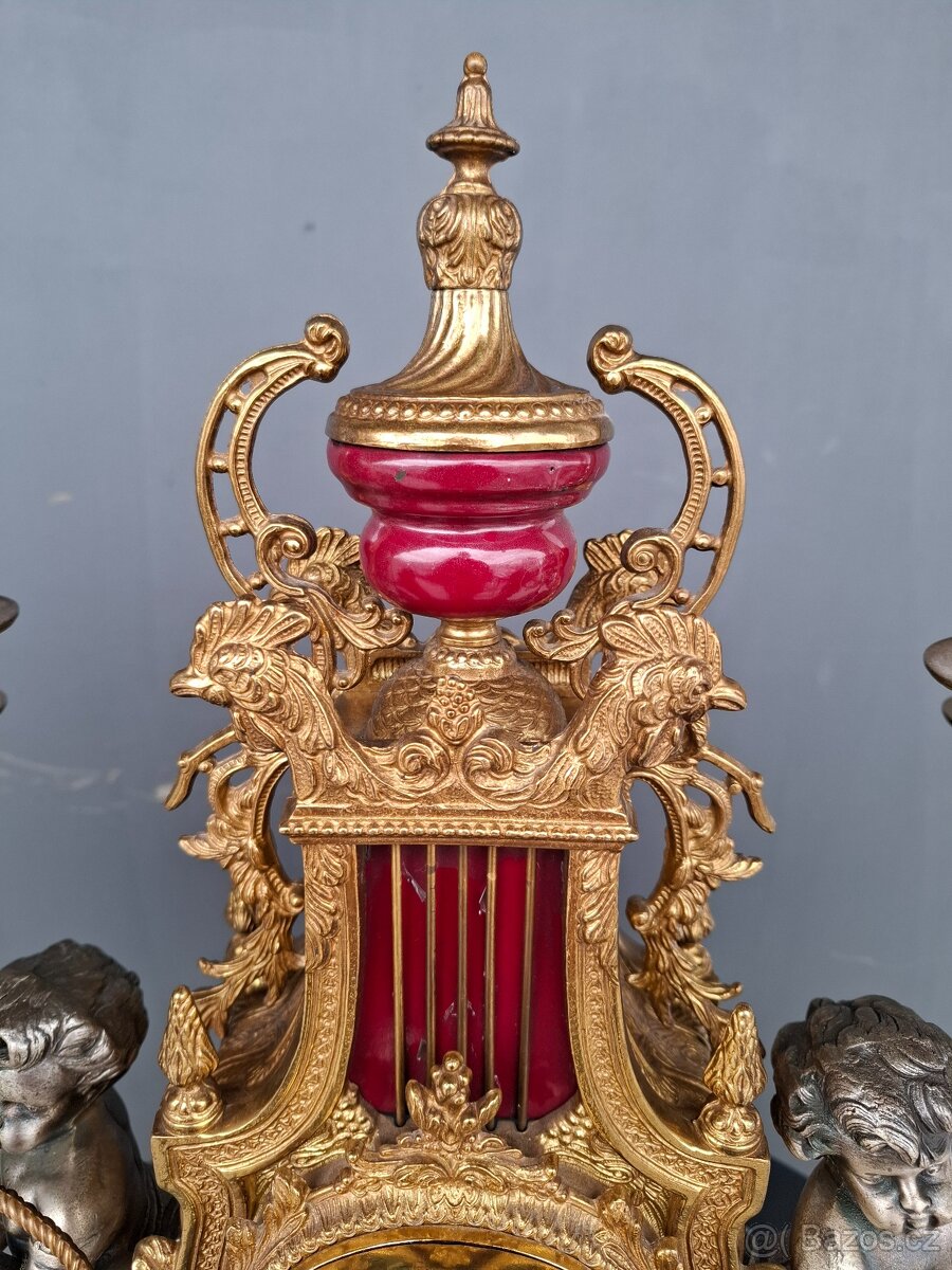 Starožitné bronzové hodiny Imperial - 6