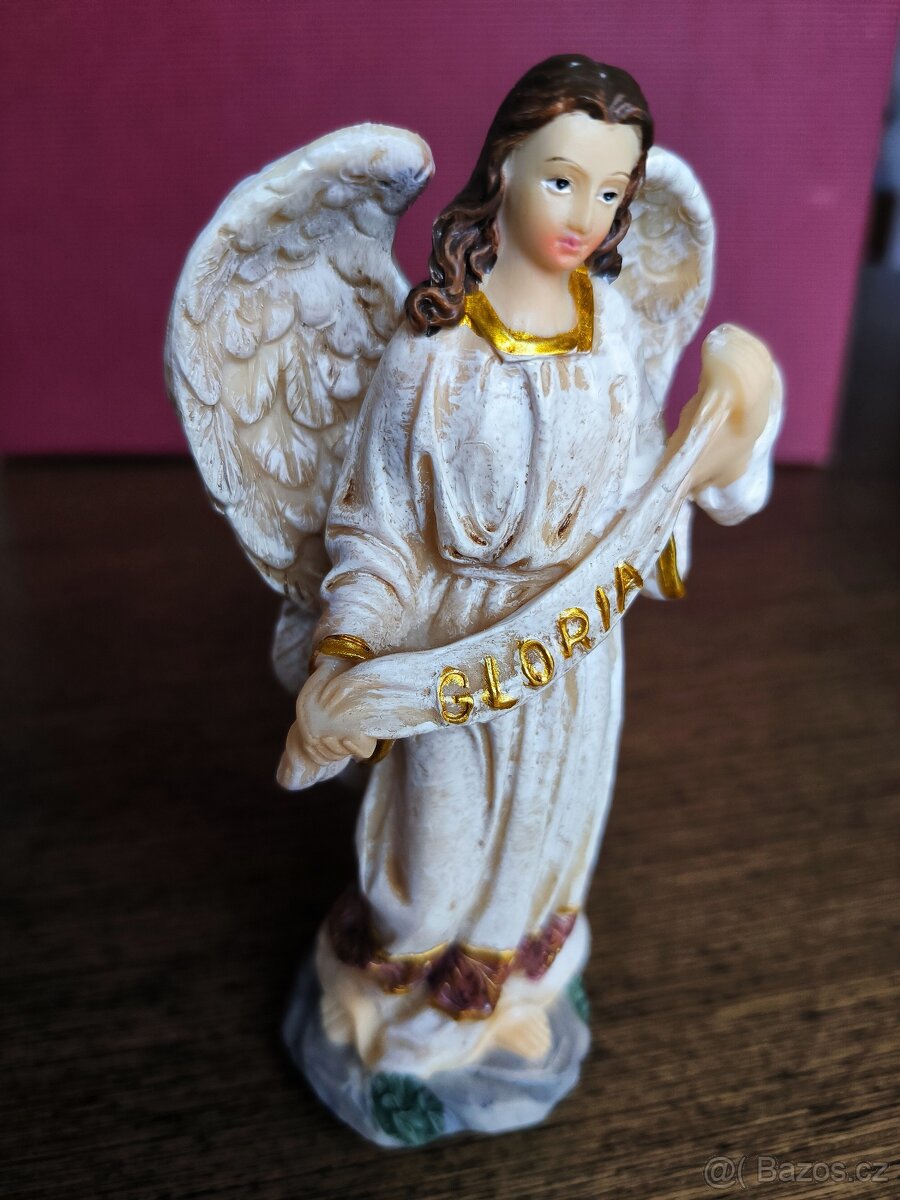 Betlém figurky 11 figurek z pryskyřice , 15 cm Nádhera - 6