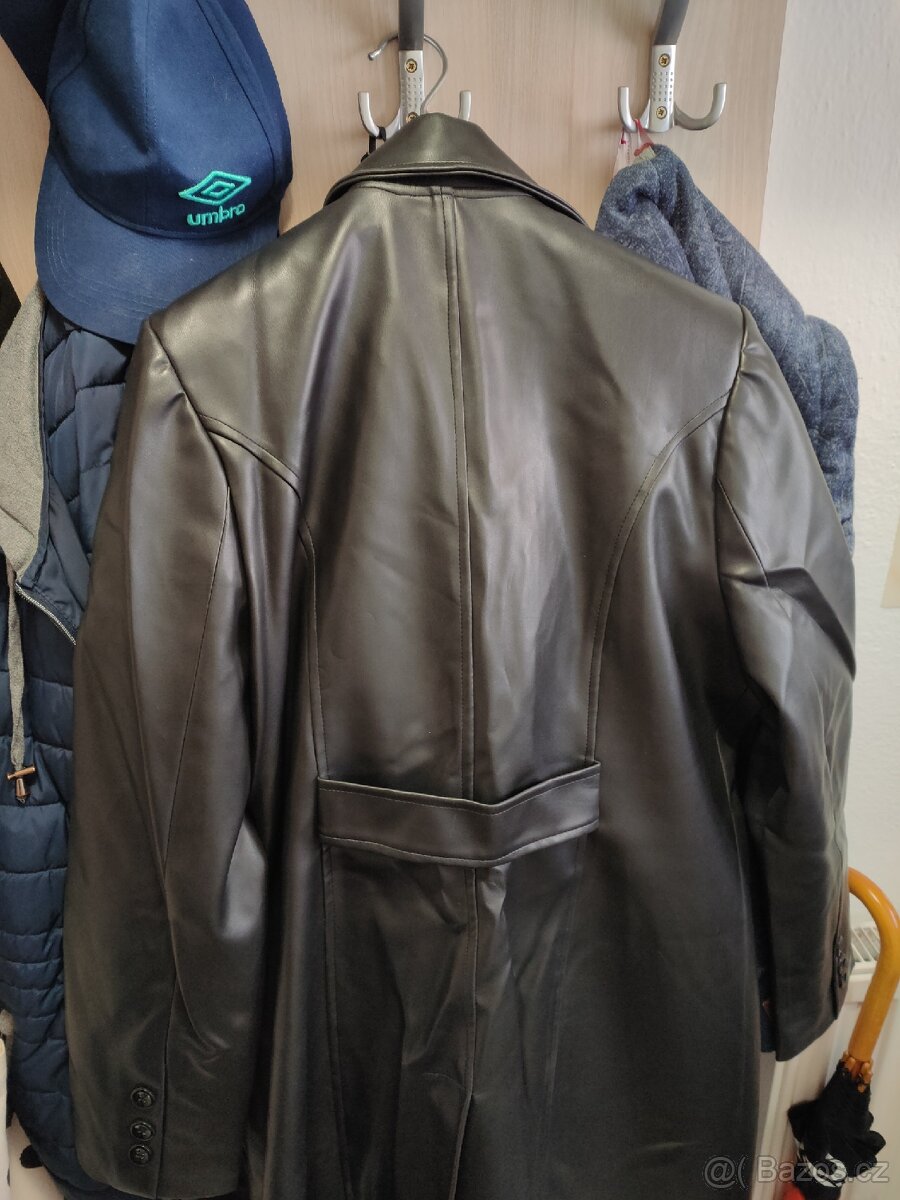 Dámský koženkový kabát vel.40 - 6