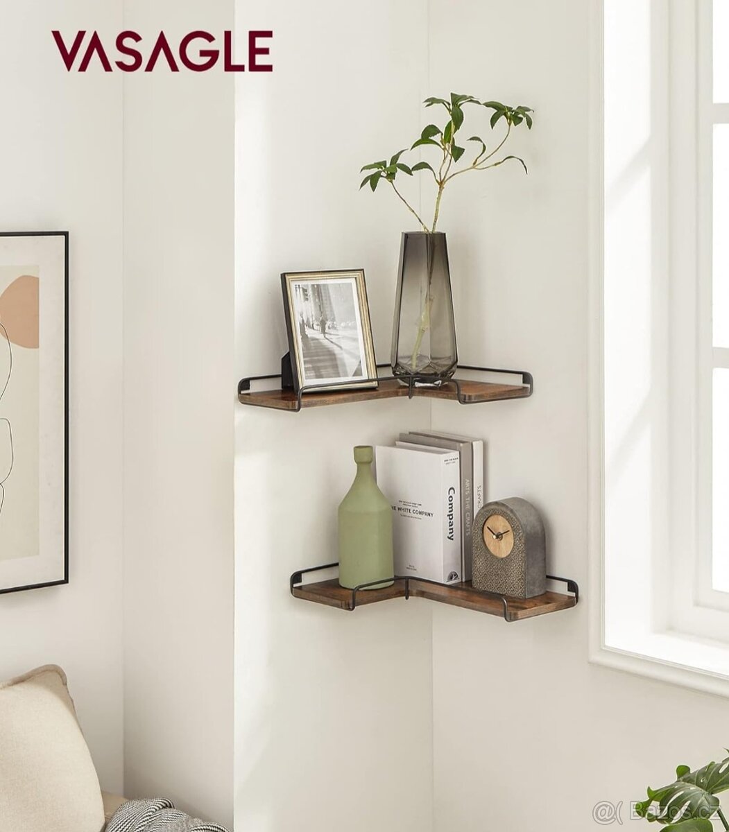 Nové 2ks rohové police Vasagle - 6