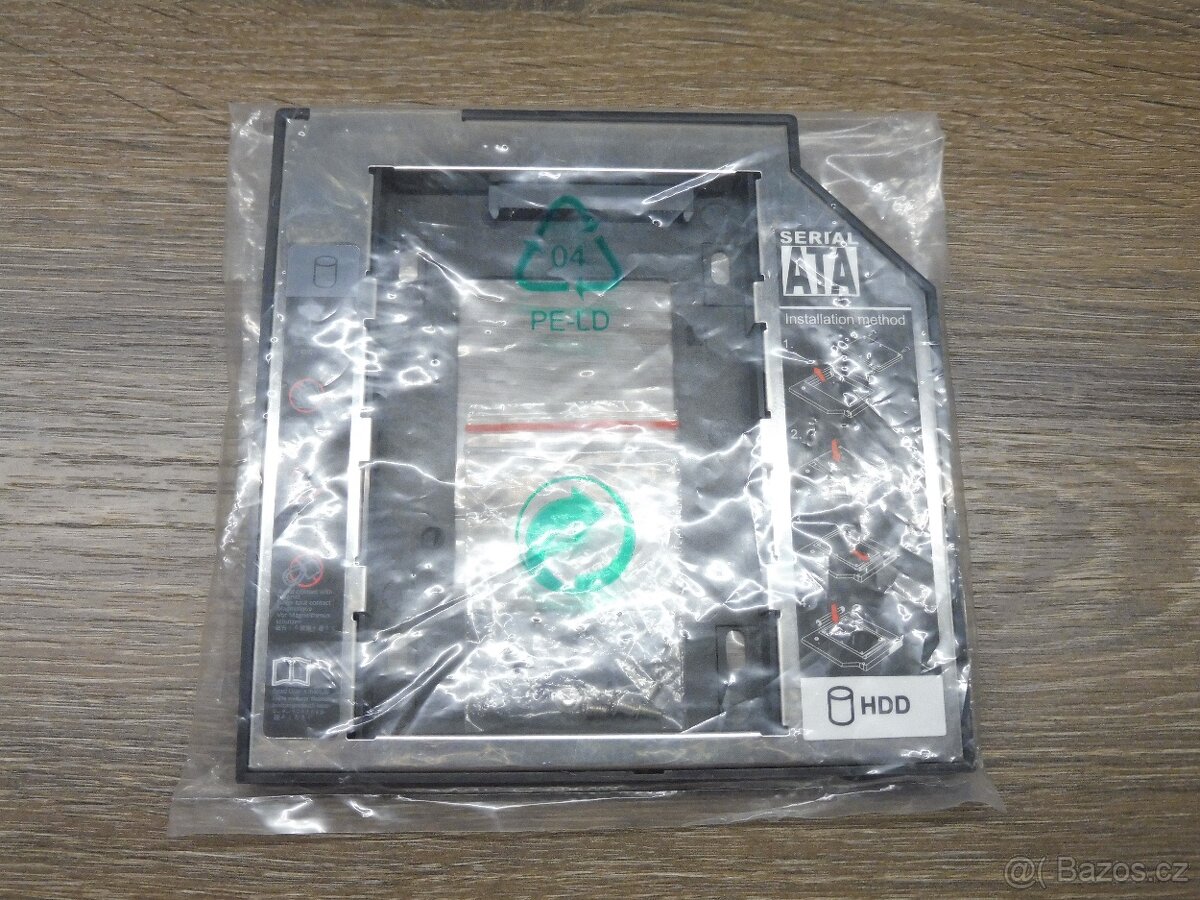Rámeček na HDD/SSD disk místo DVD 12,7mm - 6