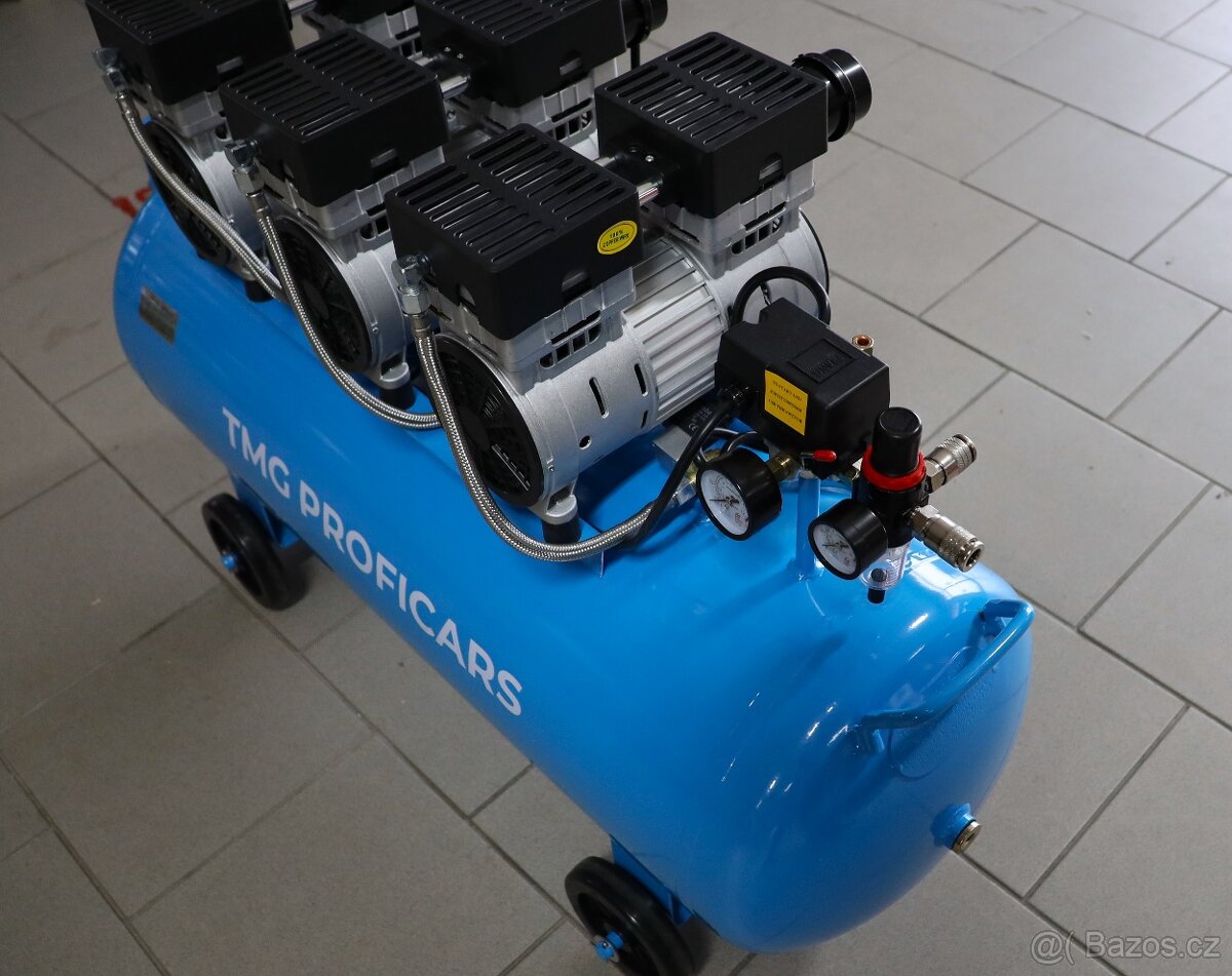 Bezolejový kompresor 100L, 485l /min, 8 Bar - 6