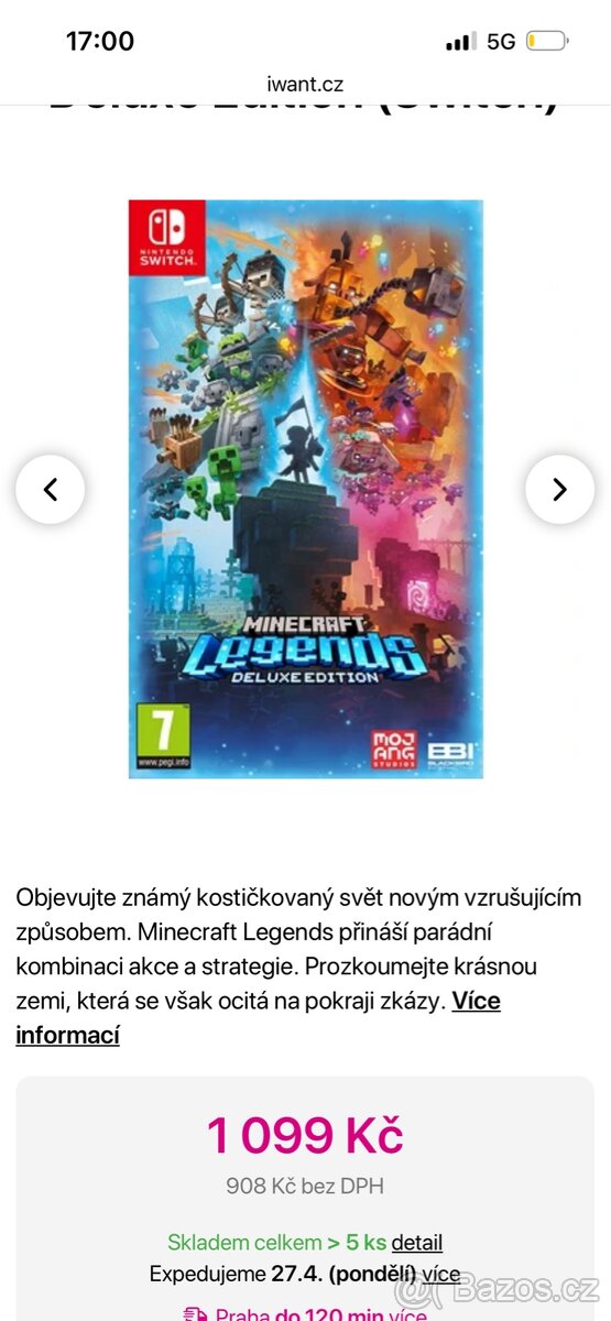 Hra na Nintendo switch Minecraft Legends - 6