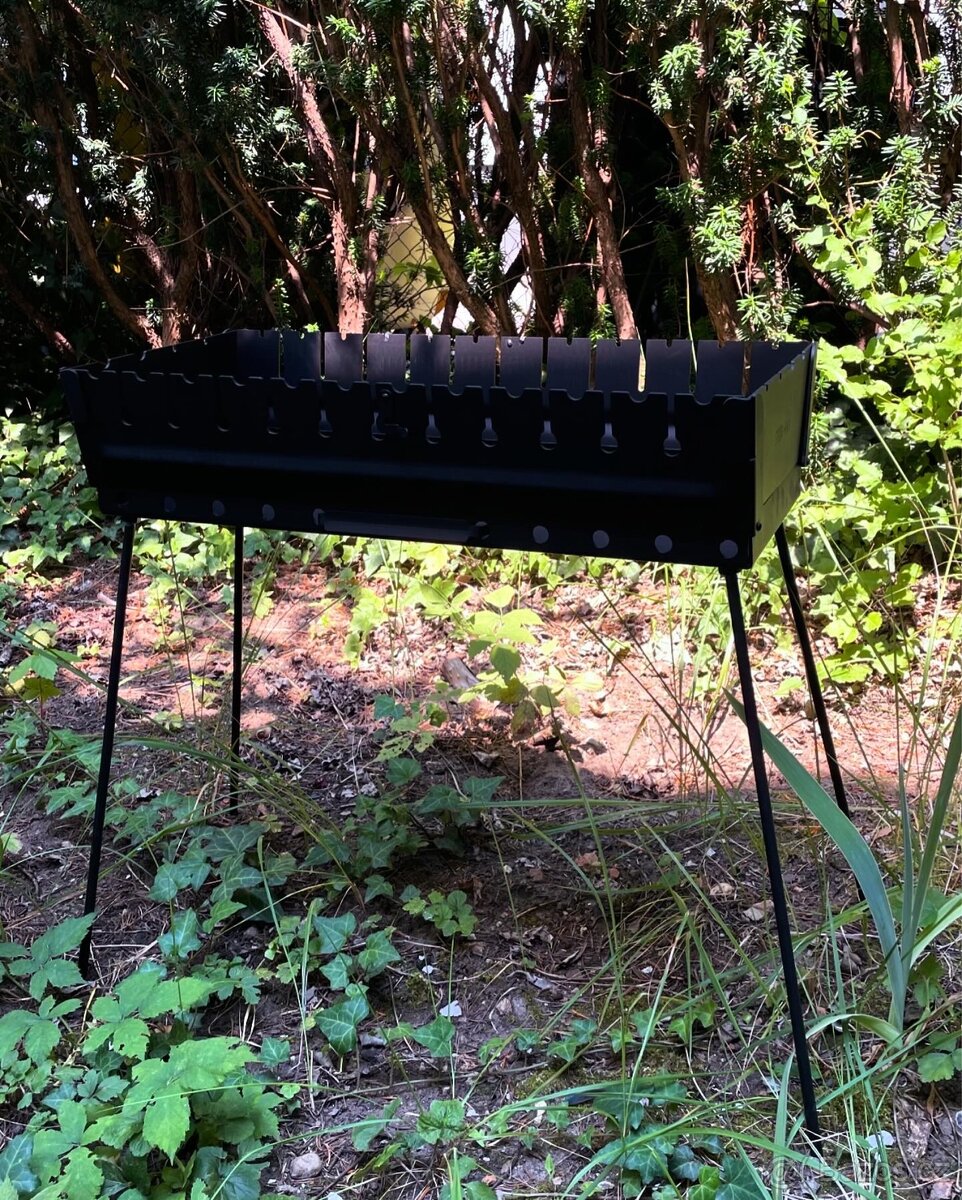 Gril na špízy(mangal)– skládací konstrukce, 3 velikosti - 6